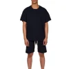 Online LES TIEN Piqué Oversized Tee Navy