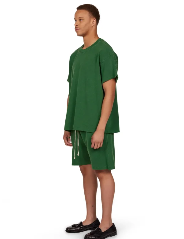 Online LES TIEN Piqué Oversized Tee Washed Verde