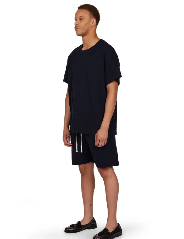 Online LES TIEN Piqué Oversized Tee Navy
