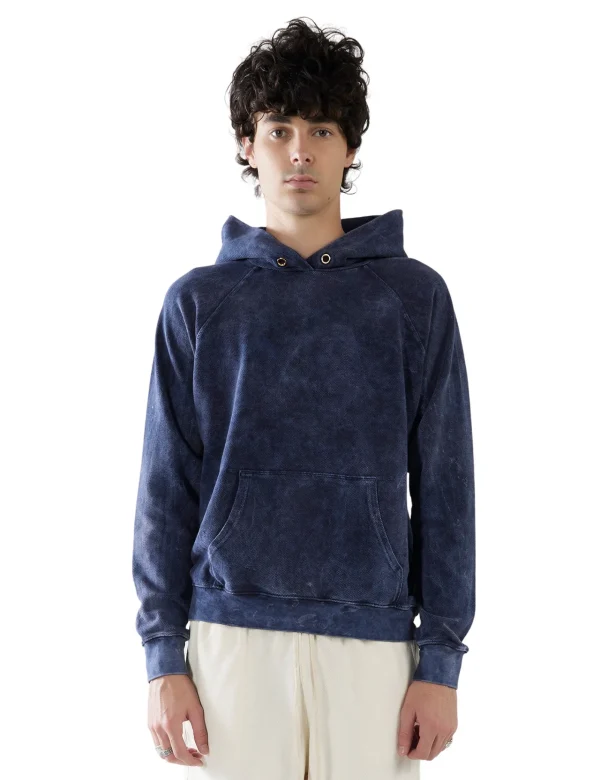Best LES TIEN Piqué Raglan Hoodie Acid Navy