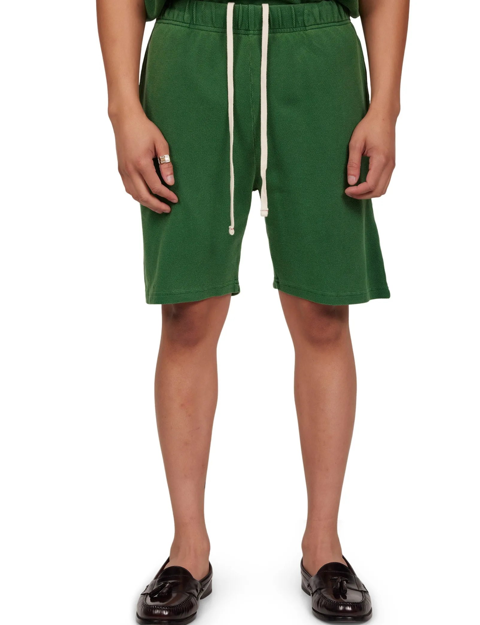 piqu_rider_short_0-1.webp New LES TIEN Piqué Rider Short Washed Verde