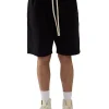 Discount LES TIEN Piqué Rider Short Jet Black