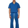 Outlet LES TIEN Piqué S/S Banded Tennis Polo Washed Capri