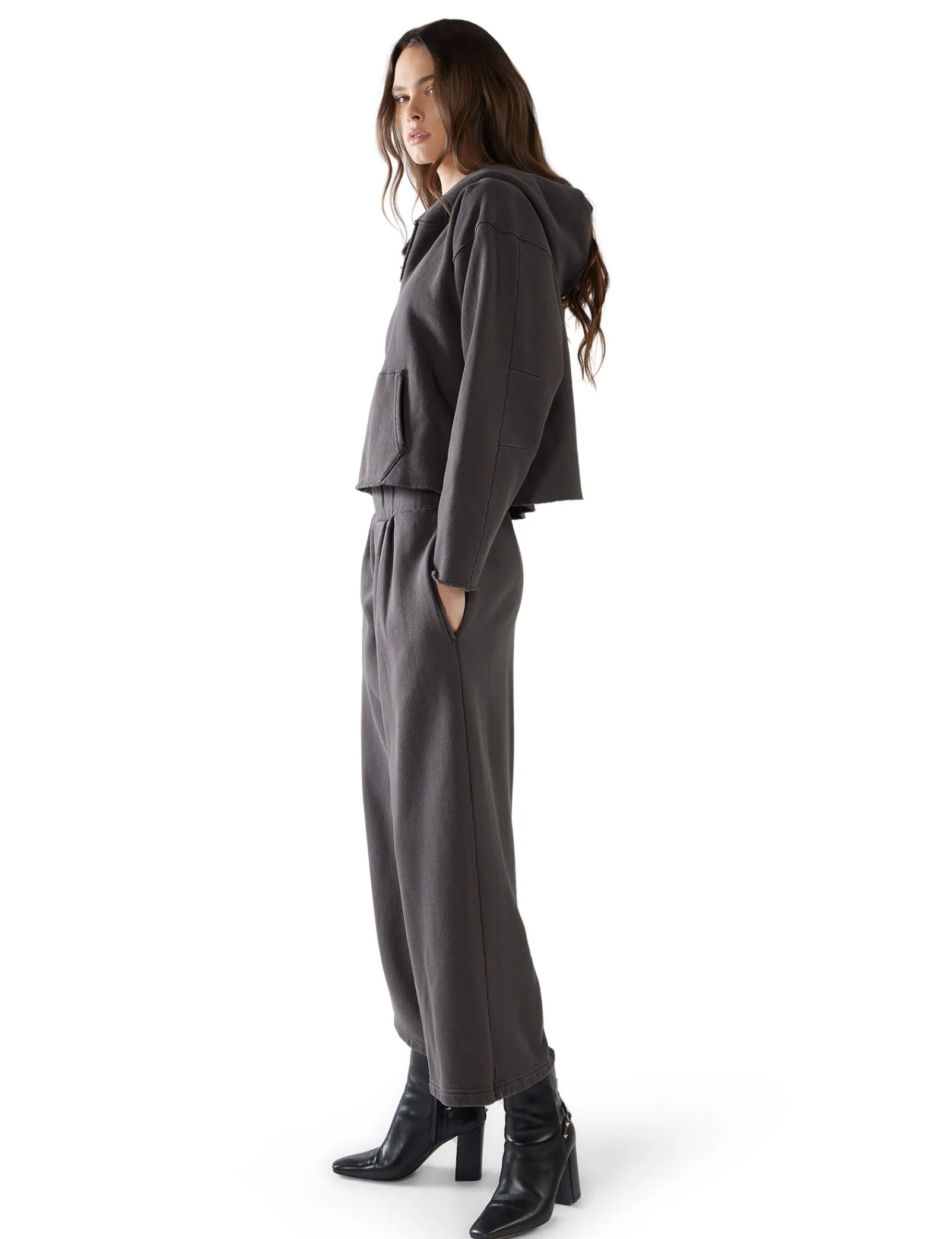 rachel_raw_crop_hoodie_2.webp Best LES TIEN Rachel Raw Crop Hoodie Vintage Black
