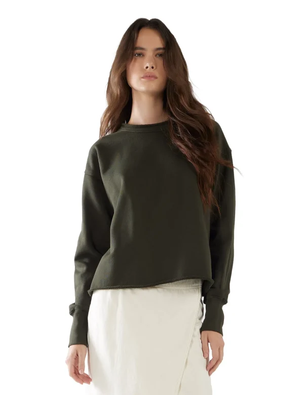 Fashion LES TIEN Riley Roll Neck Pullover Forest