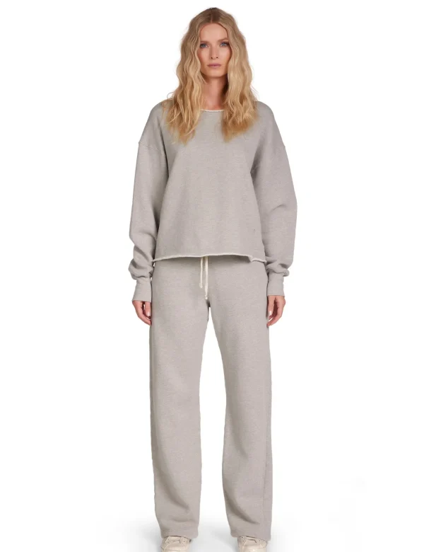 Fashion LES TIEN Riley Roll Neck Pullover Heather Grey