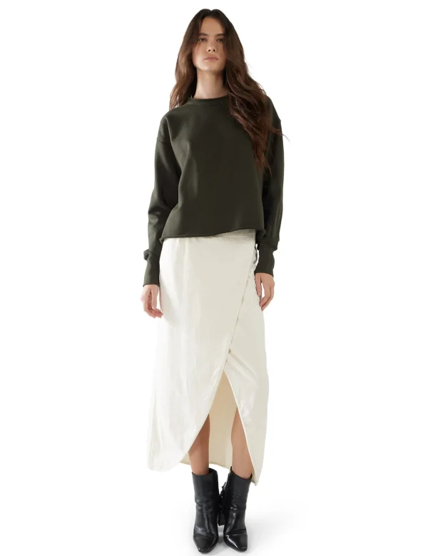Fashion LES TIEN Riley Roll Neck Pullover Forest