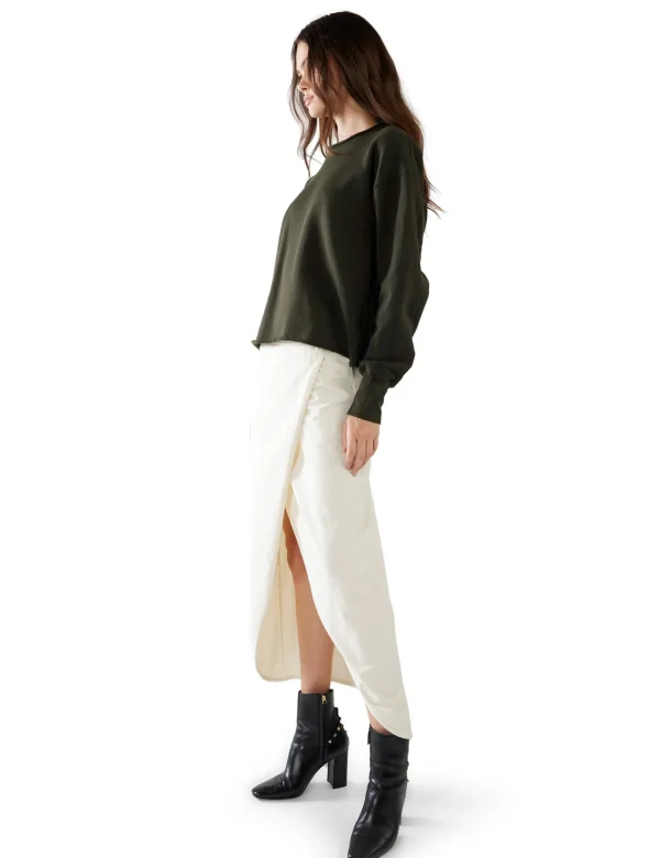 Fashion LES TIEN Riley Roll Neck Pullover Forest