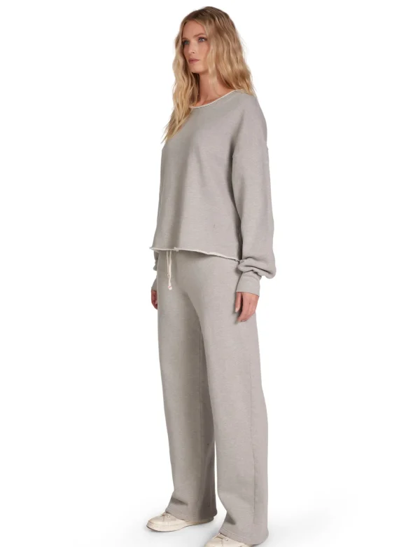 Fashion LES TIEN Riley Roll Neck Pullover Heather Grey