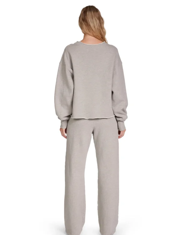Fashion LES TIEN Riley Roll Neck Pullover Heather Grey