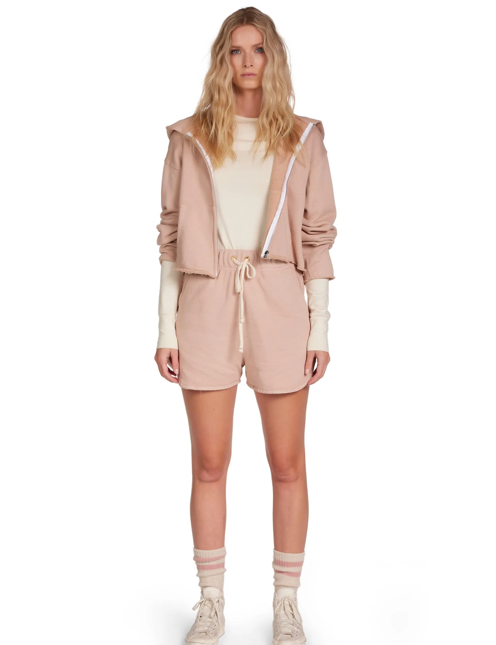 rosa_raw_zip_hoodie_1-3.webp Outlet LES TIEN Rosa Raw Zip Hoodie Mauve