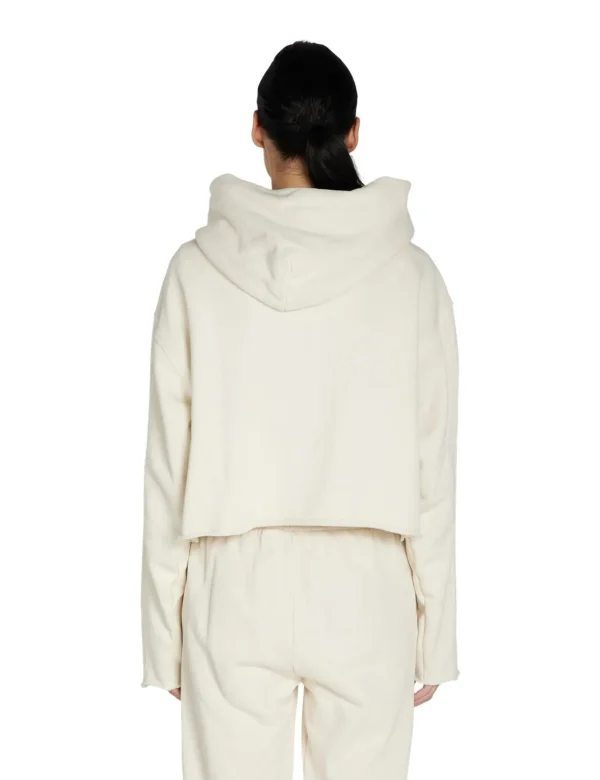 Best LES TIEN Rosa Raw Zip Hoodie Ivory