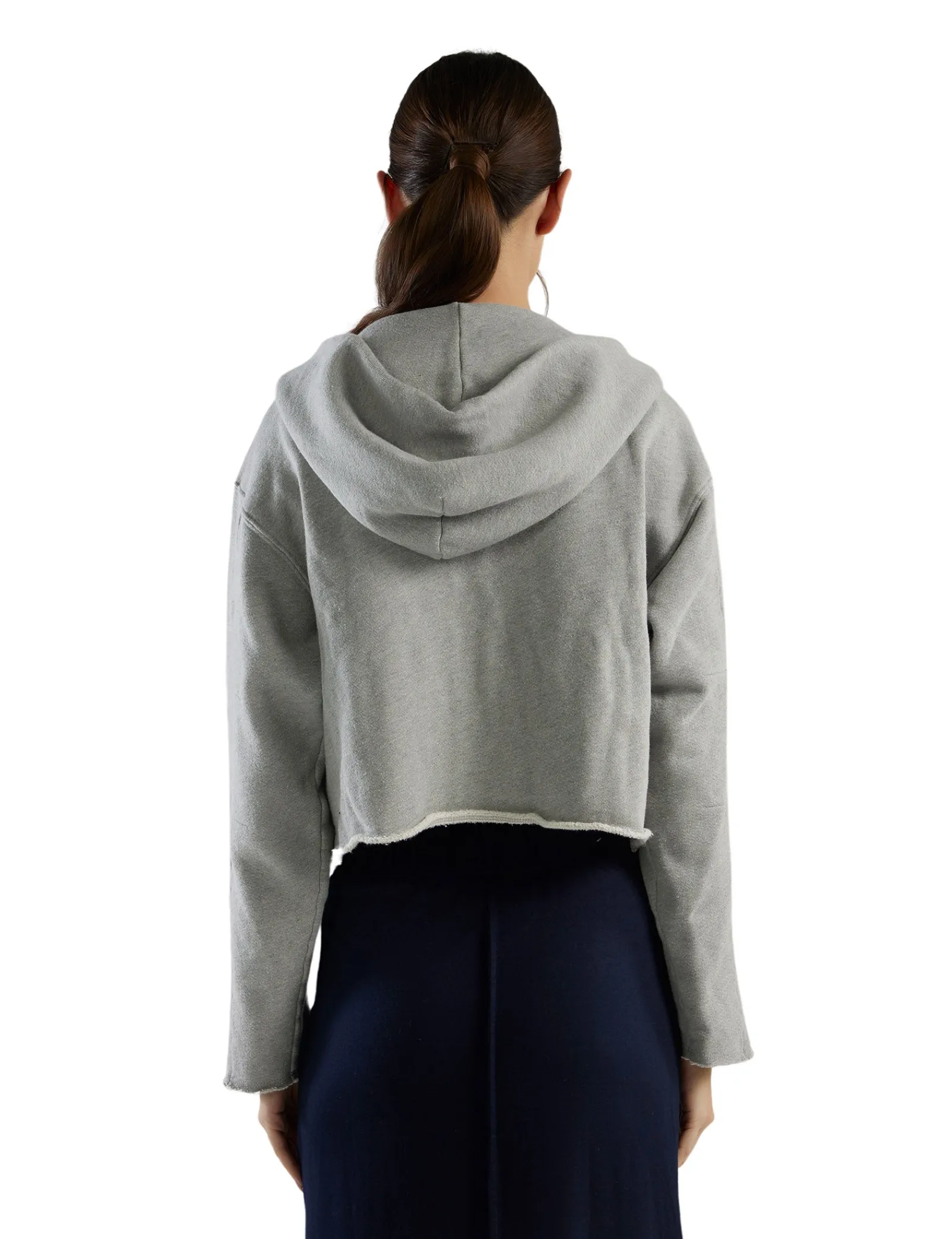 rosa_raw_zip_hoodie_7.webp Outlet LES TIEN Rosa Raw Zip Hoodie Heather Grey