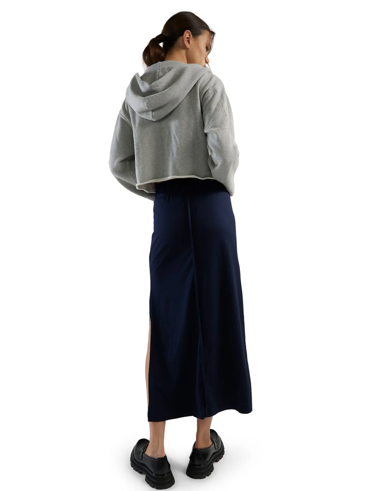 rosa_raw_zip_hoodie_8.webp Outlet LES TIEN Rosa Raw Zip Hoodie Heather Grey