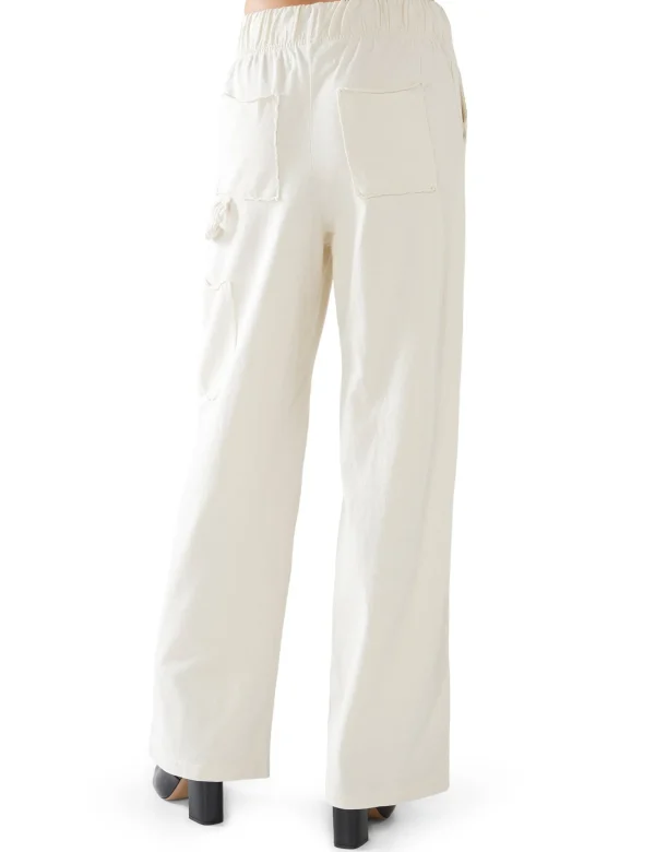 Fashion LES TIEN Rose Classic Carpenter Pant Ivory