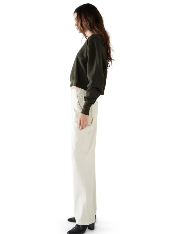 Fashion LES TIEN Rose Classic Carpenter Pant Ivory