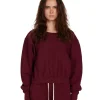 Fashion LES TIEN Ryder Crop Crew Bordeaux