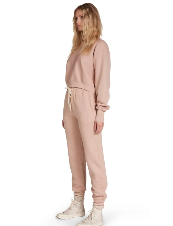 Hot LES TIEN Ryder Crop Crew Mauve