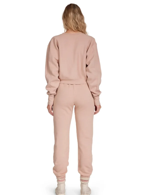 Hot LES TIEN Ryder Crop Crew Mauve