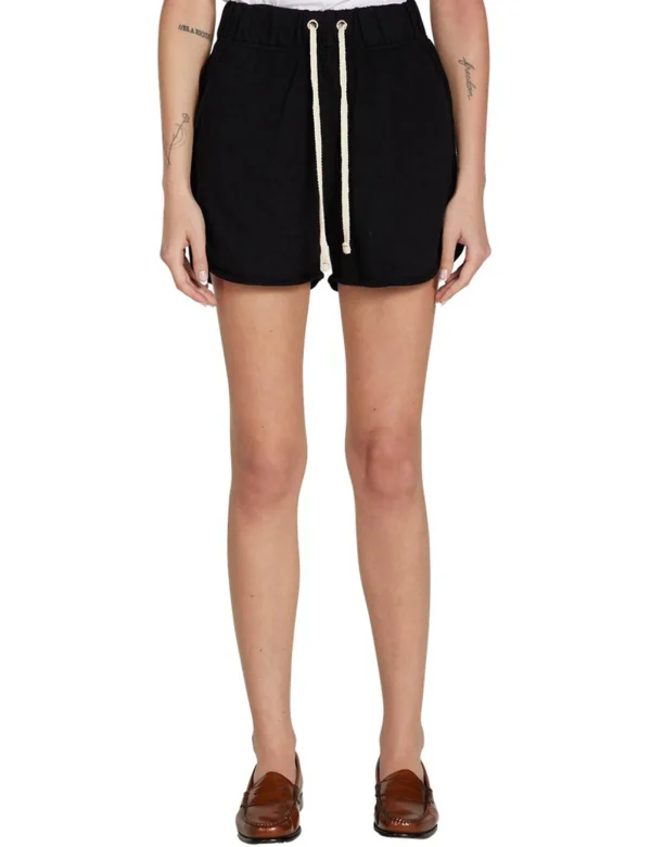 Best LES TIEN Serena Scallop Short Jet Black