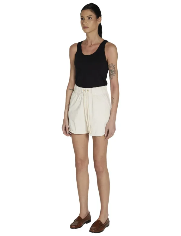 Best LES TIEN Serena Scallop Short Ivory