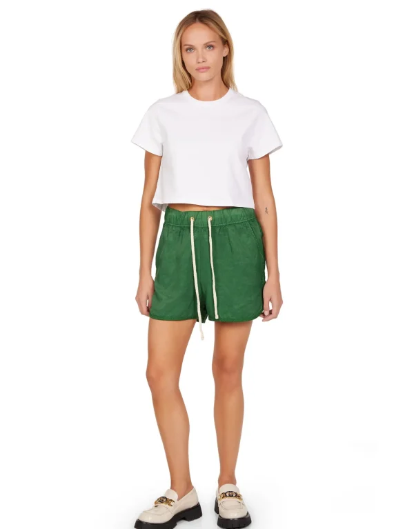 Hot LES TIEN Serena Scallop Short Green