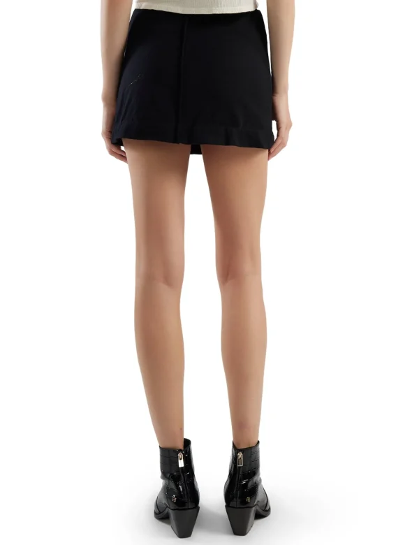 Discount LES TIEN Shannon Micro Mini Skirt Jet Black