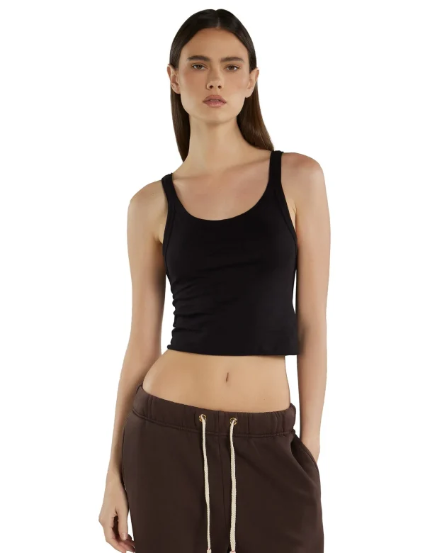 Best LES TIEN Tai Racer Back Tank Jet Black