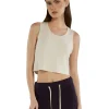 New LES TIEN Talya Crop Tank Ivory