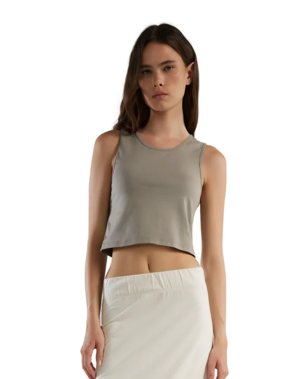 Best LES TIEN Talya Crop Tank Dove