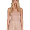 Discount LES TIEN Talya Crop Tank Mauve