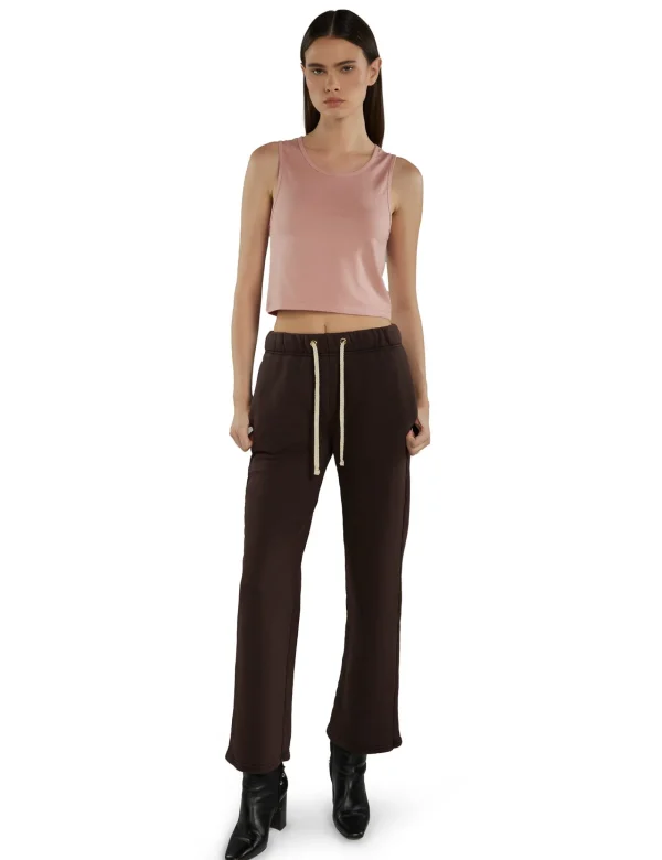 Outlet LES TIEN Talya Crop Tank Smoky Rose