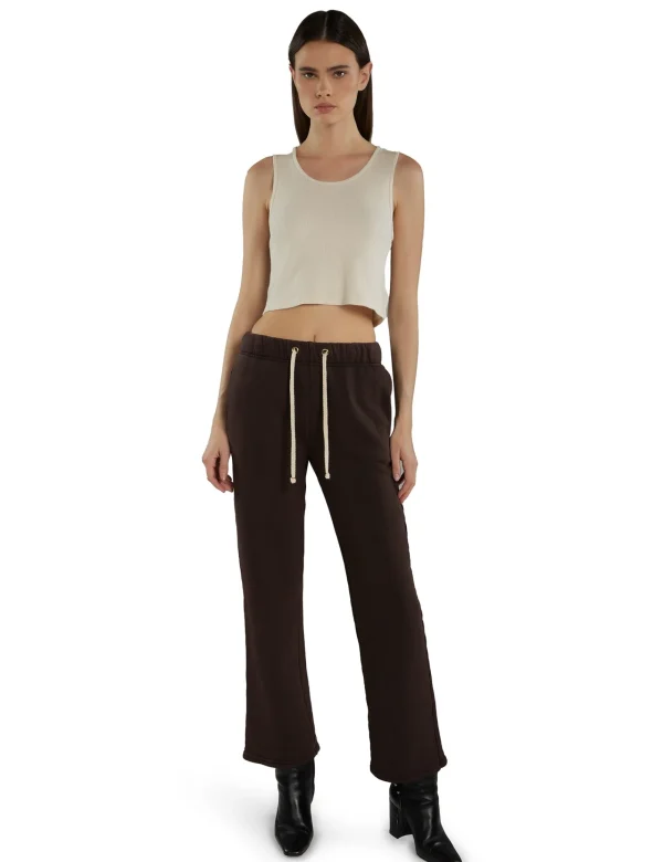 New LES TIEN Talya Crop Tank Ivory