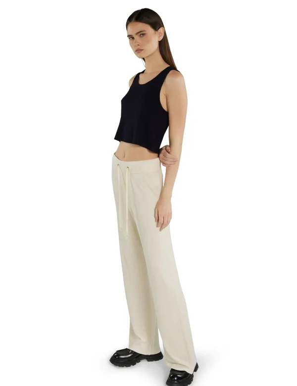 Sale LES TIEN Talya Crop Tank Navy