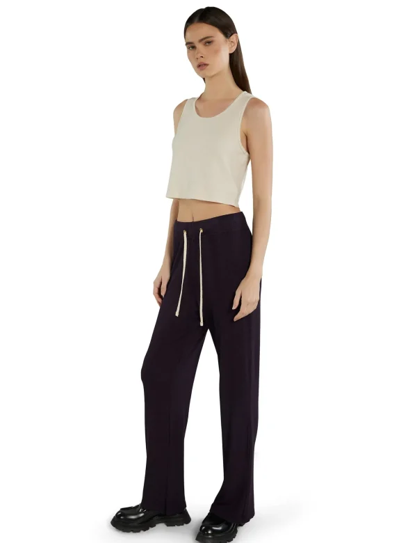 New LES TIEN Talya Crop Tank Ivory