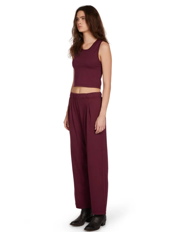 Outlet LES TIEN Talya Crop Tank Bordeaux