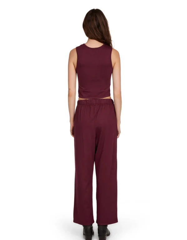 Outlet LES TIEN Talya Crop Tank Bordeaux