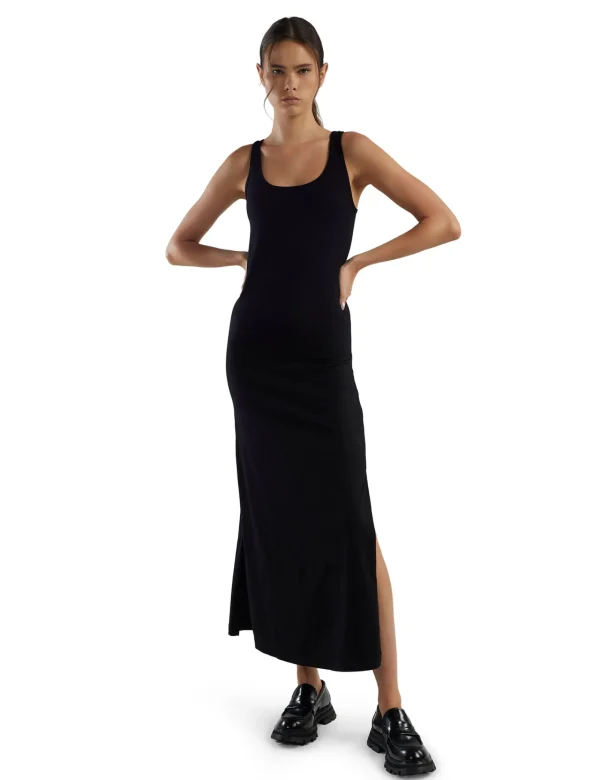 Hot LES TIEN Tatiana Tank Dress Jet Black