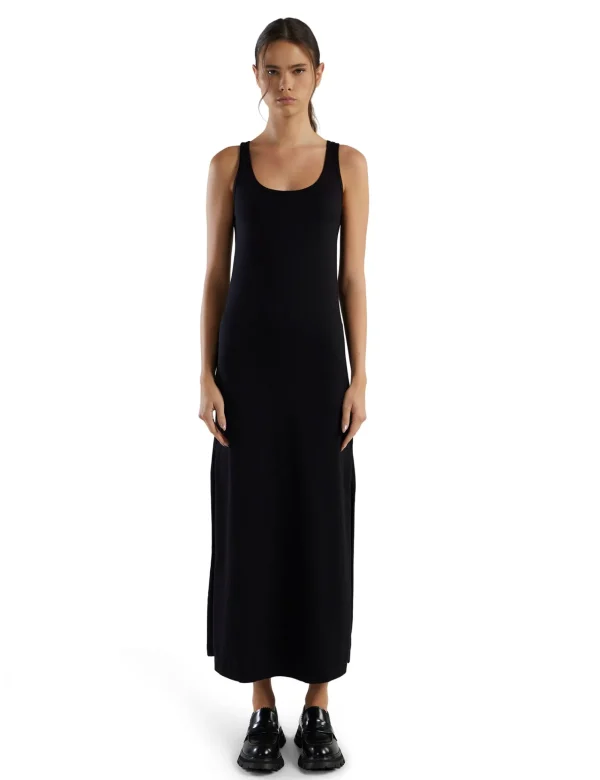 Hot LES TIEN Tatiana Tank Dress Jet Black