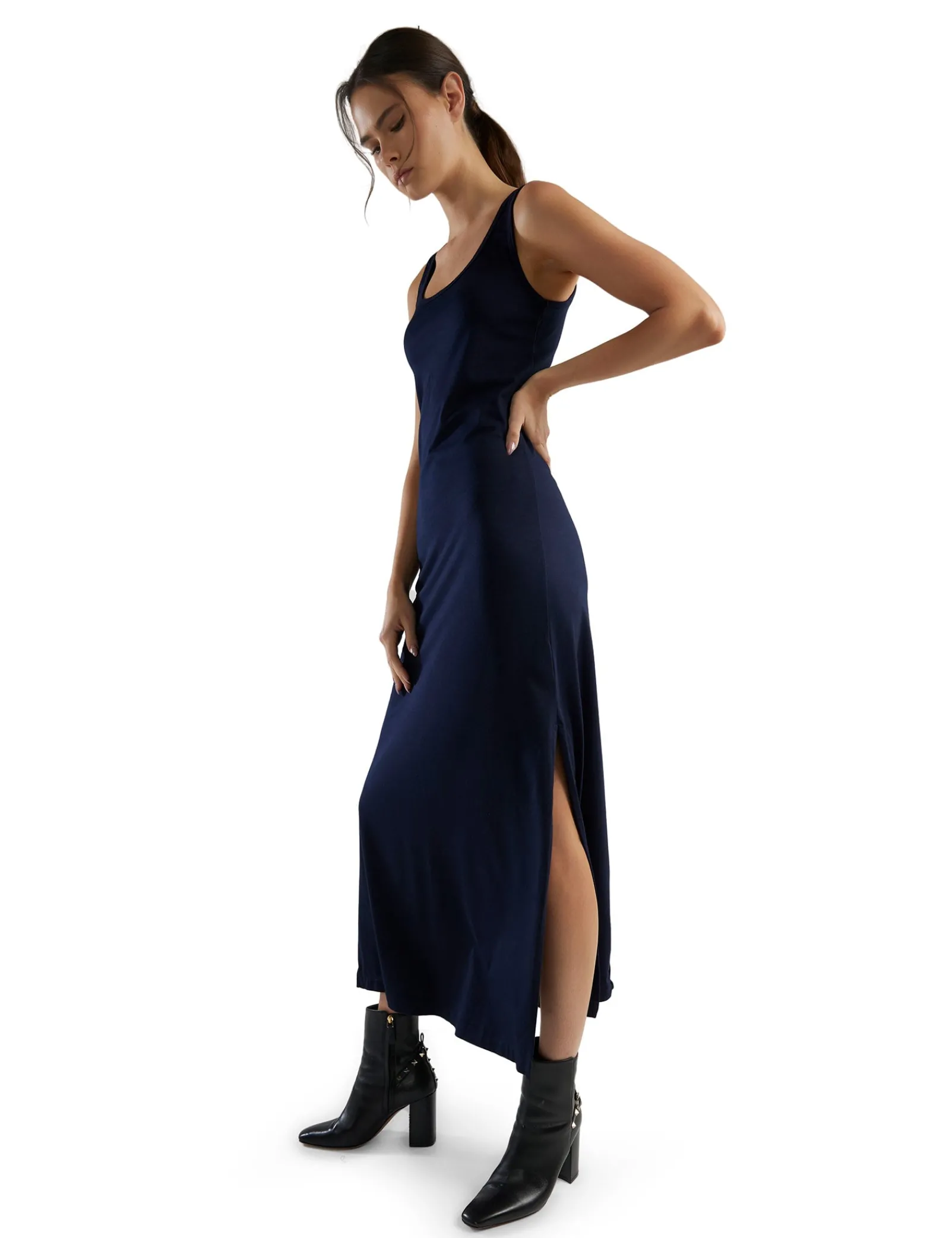 tatiana_tank_dress_2-2.webp Clearance LES TIEN Tatiana Tank Dress Navy
