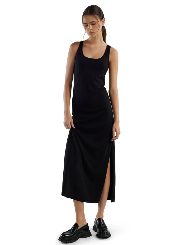 Hot LES TIEN Tatiana Tank Dress Jet Black