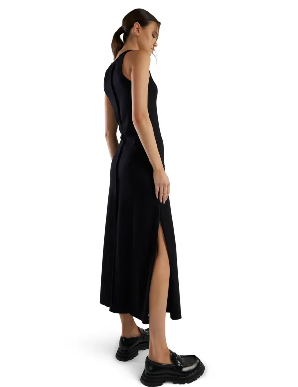 Hot LES TIEN Tatiana Tank Dress Jet Black