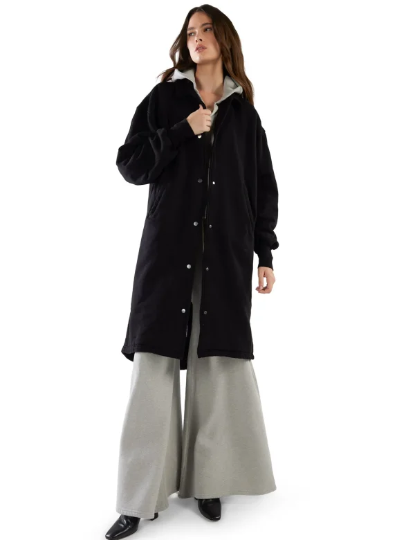 Clearance LES TIEN Virginia Oversized Parka Jet Black