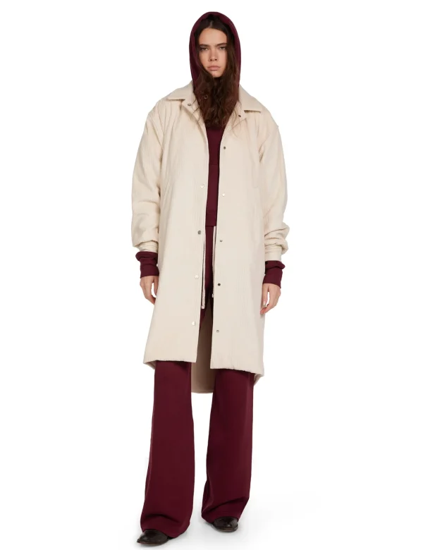 Sale LES TIEN Virginia Oversized Parka Ivory