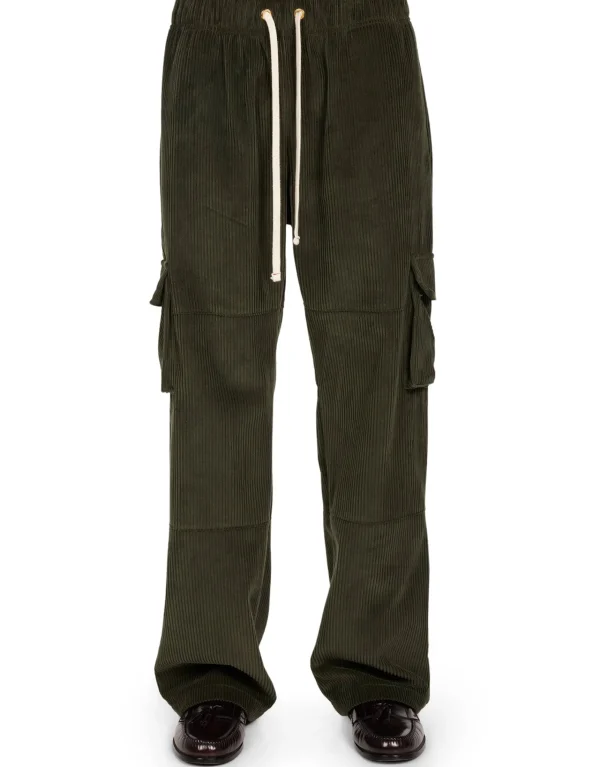 Hot LES TIEN Wide Wale Corduroy Cargo Pant Forest